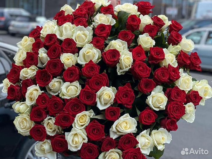 51 Роза Доставка цветов букет из роз 15 25 35 45 101