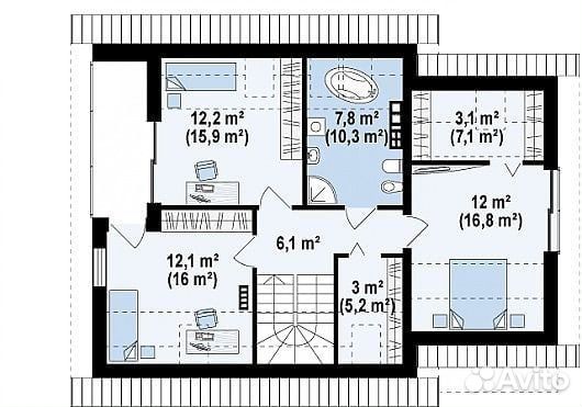 Дом 138,4м² на участке 10сот