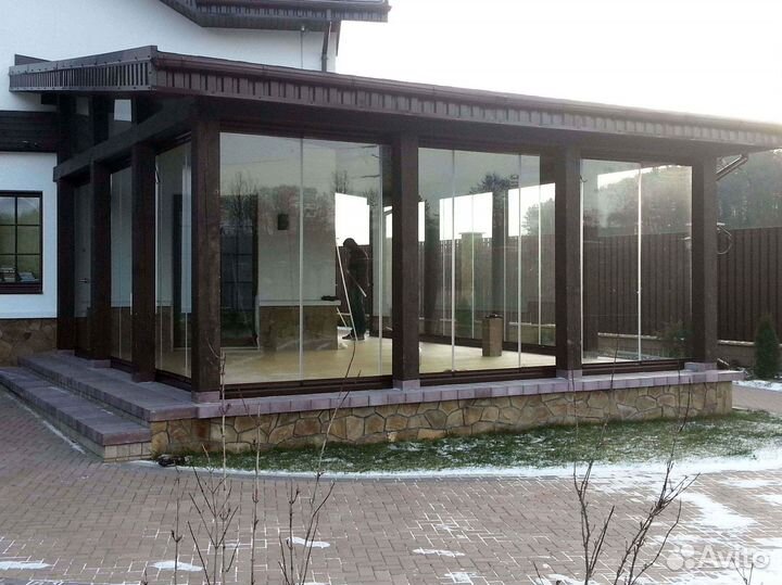 Остекление холодное для террас, веранд, беседок