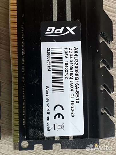 Оперативная память ddr4 16gb 3200 2х8gb