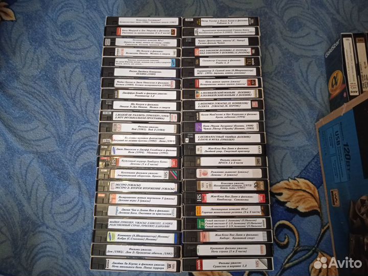 Видеокассеты VHS ужасы комедии боевики эротика