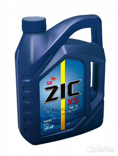 ZIC X5 5W30 (6L) масло моторное п/синт API SP