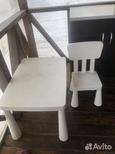 Детский стол и стул