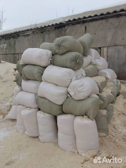 Опилки стружка в мешках