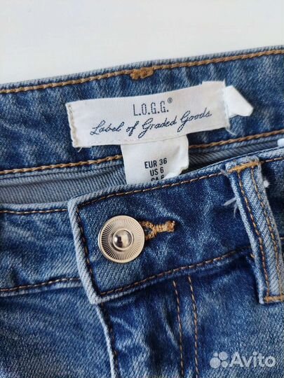 Джинсовые шорты hm (36)