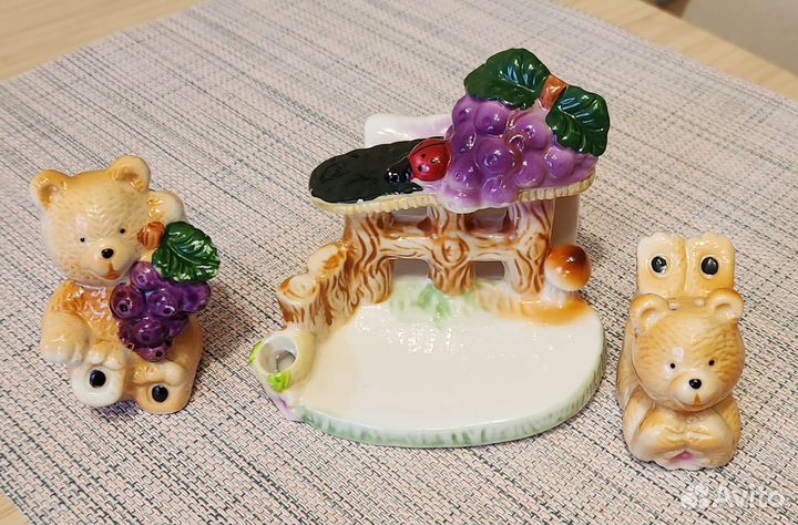 Солонка-перечница-салфетница