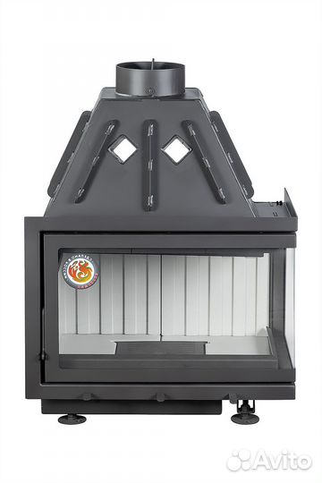 Камин Экокамин Альфа 700 R два стекла правая