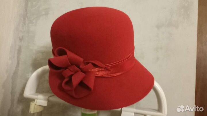 Шляпа велюровая (фетровая) женская