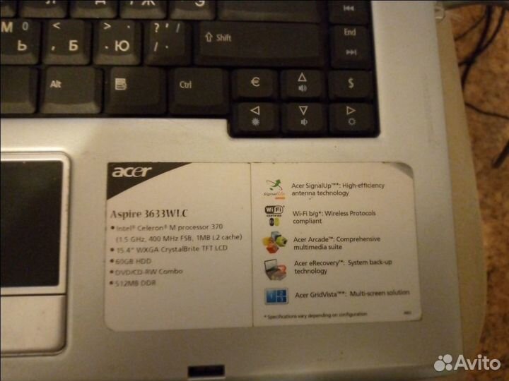 Ноутбук Acer aspire 3630
