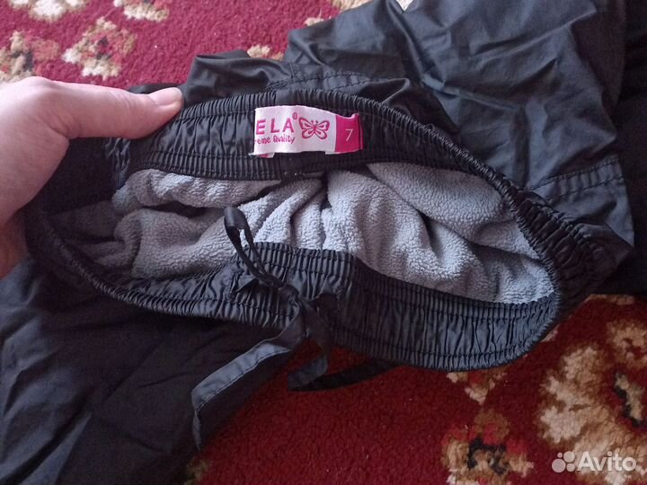 Брюки Sela на флисе размер 7 лет