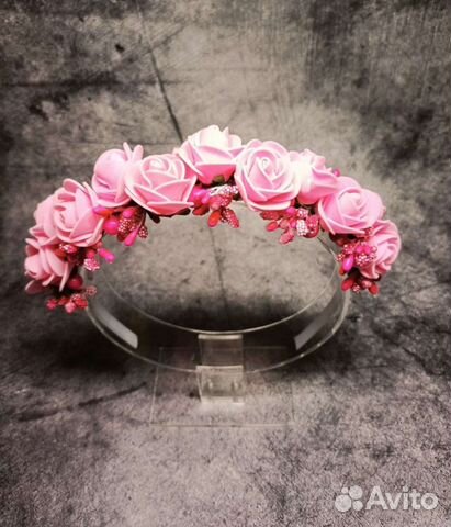 Ободок для волос цветы на выпускной в саду