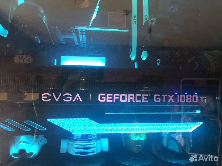 Gtx 1080 ti evga 3 куллера 11gb