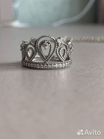 Набор Серебро цепочка и кольцо