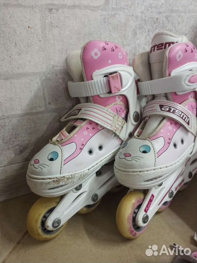 Роликовые коньки детские раздвижные 30-33