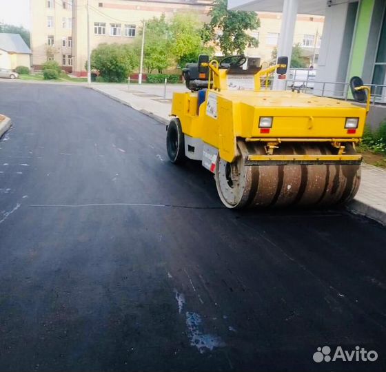Укладка асфальта. Асфальтирование