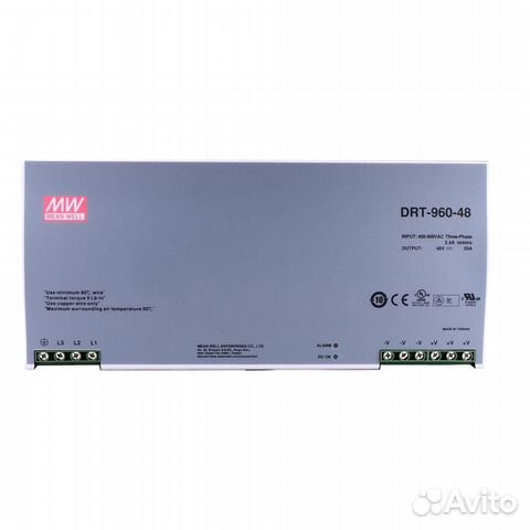 Блок питания Mean Well DRT-960-48 трехфазный купить в Красноярске ...