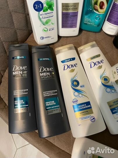 Шампунь,бальзам,маска Dove+бумага zewa(2шт)