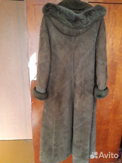 Дубленка женская зимняя длинная