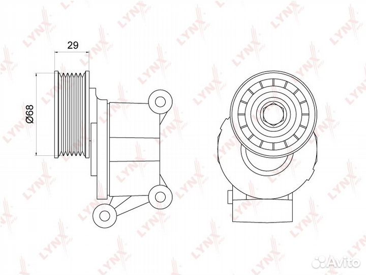 Натяжитель ремня ford/mazda/volvo focus 2/C-MAX