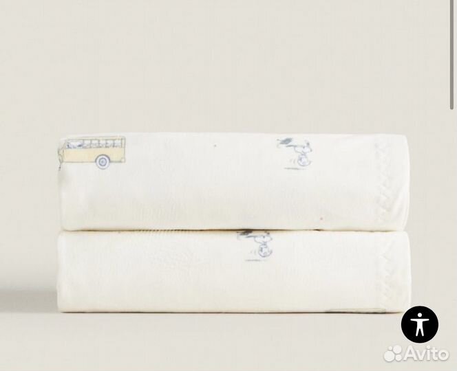 Детский плед Zara home snoopy новый 70*100 см