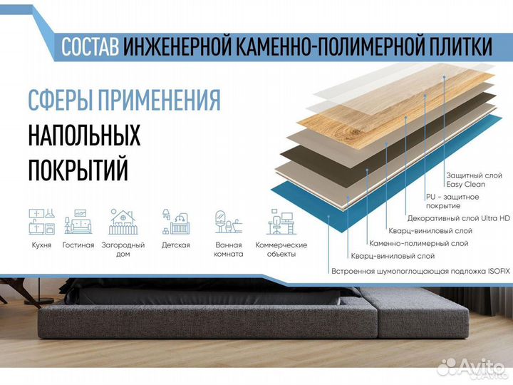 Кварцвиниловая плитка 1008-03 ABA Dor