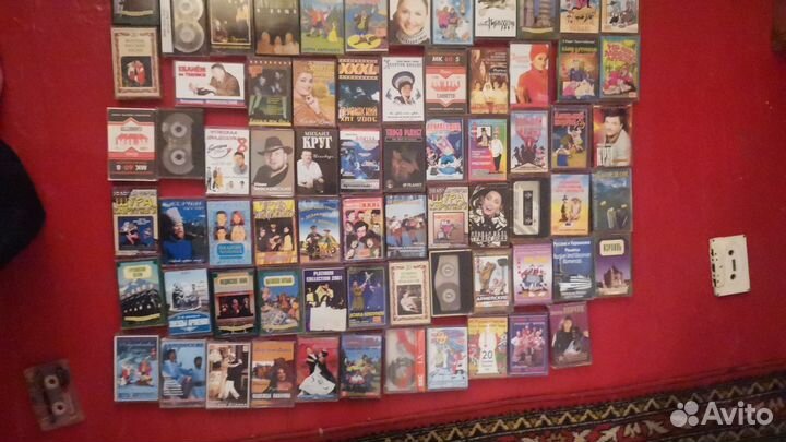 Аудио кассеты с записью 66 шт