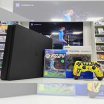 Sony PS4 Slim + 97 игр + 2 геймпада