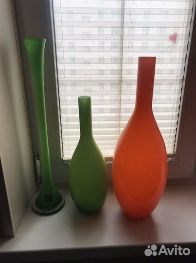 Вазы декоративные стеклянные Leonardo