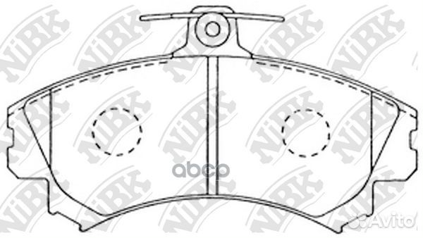 Колодки тормозные дисковые PN3090 NiBK
