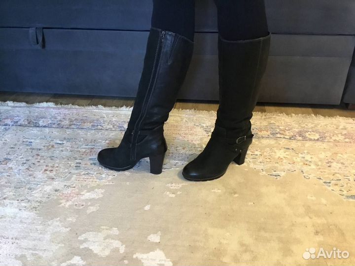 Сапоги женские зимние 38 39 натуральная кожа
