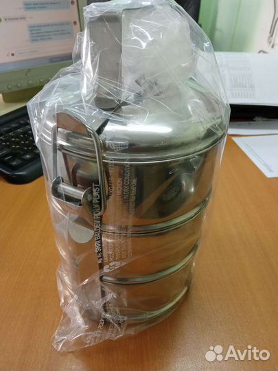 Ланч бокс (судок) из нержавеющей стали на 3 секции