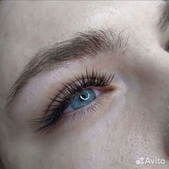 Наращивание ресниц.Оформление бровей