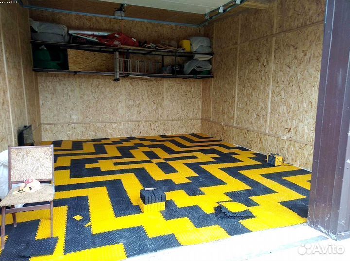 Пвх плитка для гаража
