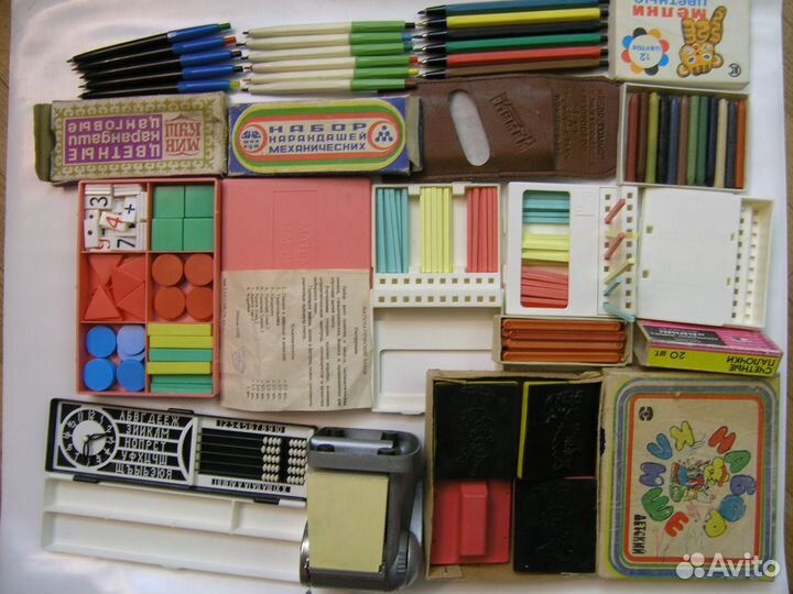 Канцтовары Школьные принадлежности СССР Новые и бу