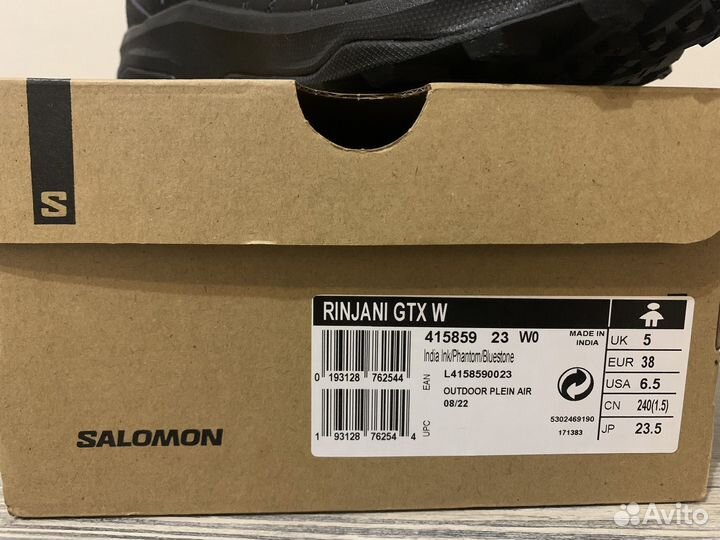 Кроссовки Salomon Rinjani GTX W Новые Оригинал