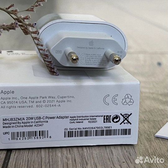 Блок (адаптер) питания Apple 20w / быстрая зарядка