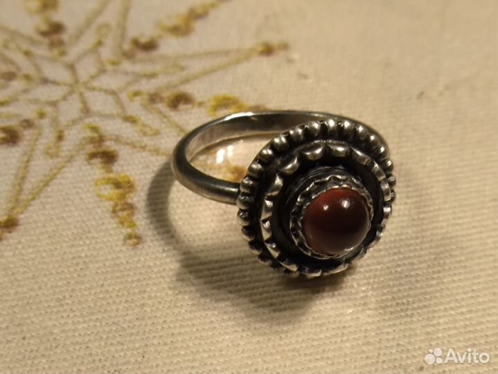 Серебряное женское кольцо СССР