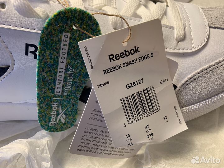 Мужские кроссовки reebok размер US 13, EUR 47