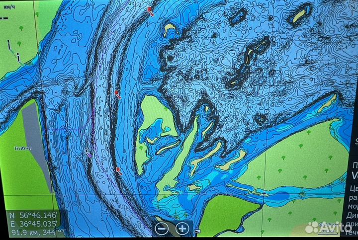 Карта глубин Navionics eu652l