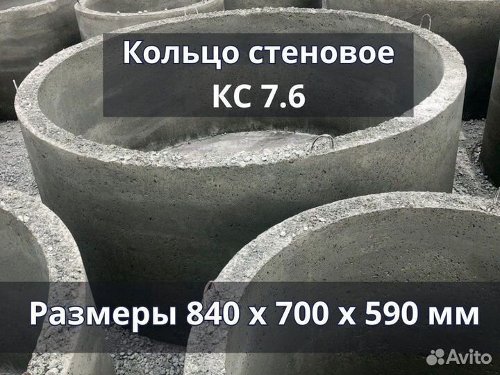 Кольцо стеновое Кольца железобетонные