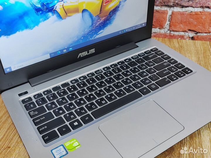 С дискретной видео Ноутбук Игровой Asus FullHD14