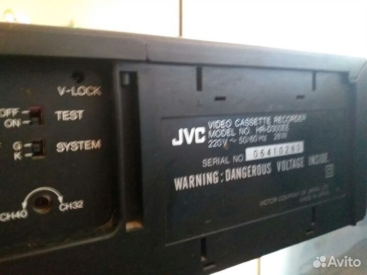 Видеомагнитофон jvc, модель HR-D 300 EE