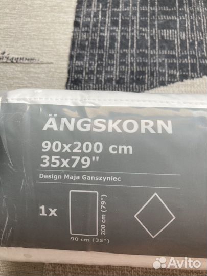 Angskorn Наматрасник IKEA, 90x200 см