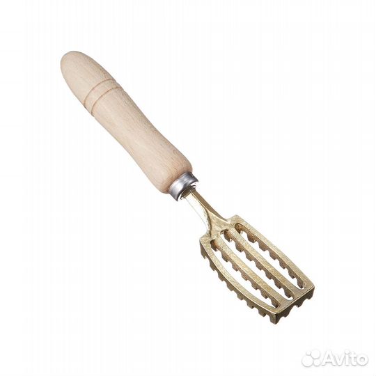 Рыбочистка латунь дерев.рукоять 200 мм. Япония