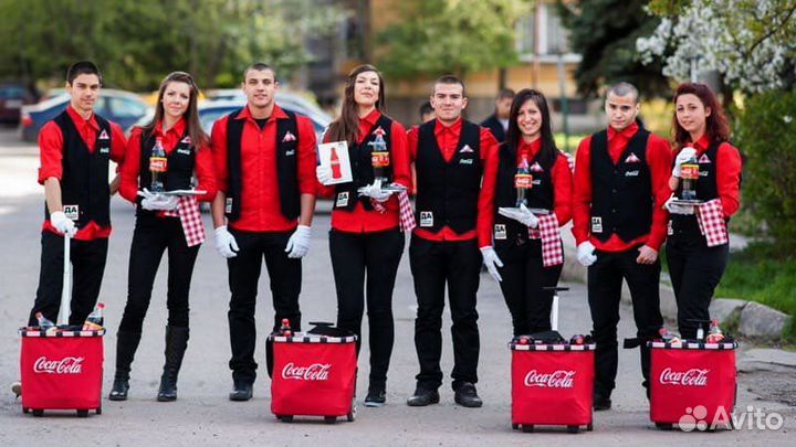 Промоутеры раздача расклейка модели массовка