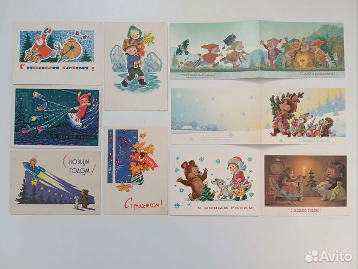 Открытки Зарубин 9шт редкие