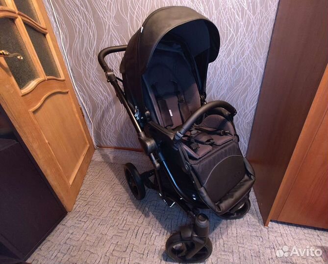 Коляска 2 в 1 bebetto torino эко кожа
