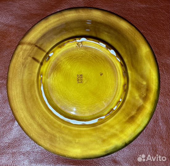 Тарелка настенная фаянс зик Конаково Кремль