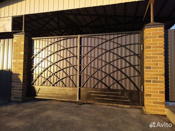 Ворота, калитка модель 38