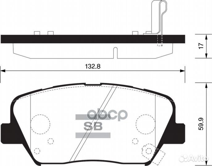 Колодки торм.дисковые Hi-Q KIA K9 quoris 12- s